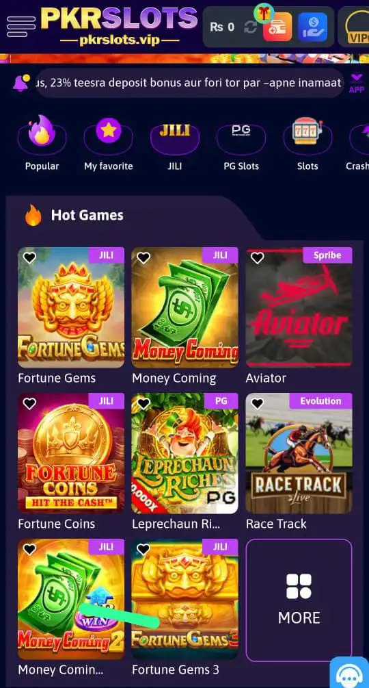 pkr slots game download