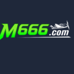 M666 game logo with casino background, showing cards, chips, and glowing lights.