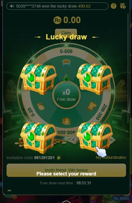 Pkrbet game Lucky Draw- Win Real Cash