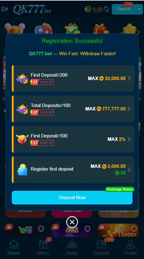 Qk777 Game Download APK In Pakistan