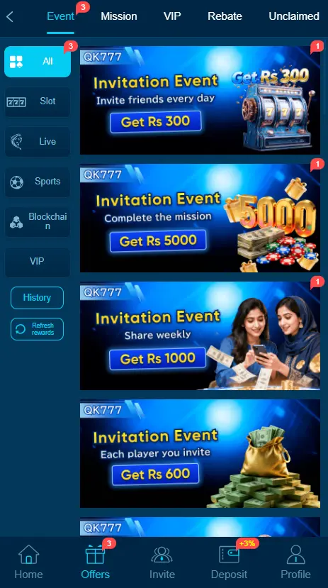 Qk777 Game Downoad APK Earn Real Money In Pakistan